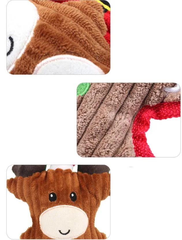 New Plush Pet Voice Toy Christmas Series of Bite-Resistant Cute Cartoon Dog Toys Pet Plush & Stuffed Toy