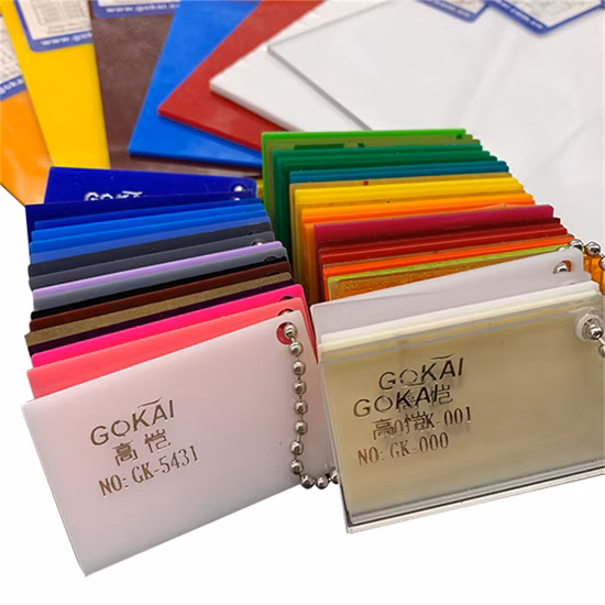 Цветной пластиковый акриловый лист ПММА толщиной 3 мм с различным рисунком.